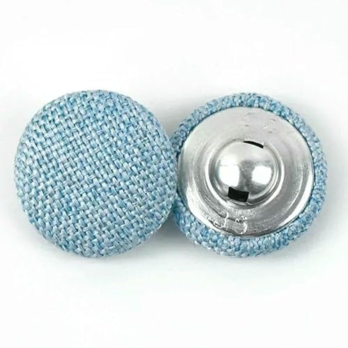 30Pcs 15-30mm Metal Linen Covered Button For Clothes Suit OverCoat Sofa Cushion Decor Round Shank Buttons DIY Sewing Accessories-2LightBlue-30m 30Pcs 15-30mm Metal Linen Covered Button For Clothes Suit OverCoat Sofa Cushion Decor Round Shank Buttons DIY Sewing Accessories-2LightBlue-30m von QPFNEI