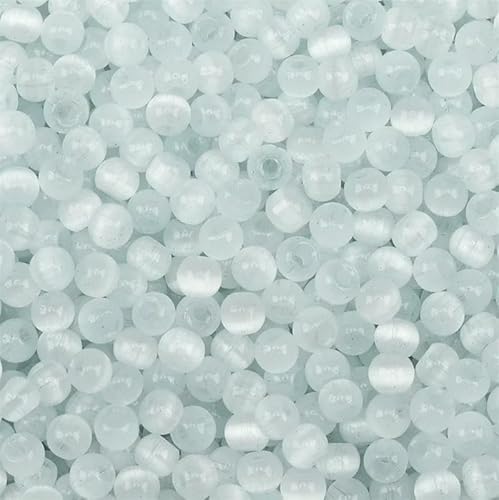 4,0 mm gebürstetes Katzenaugenglas, tschechische Perlen, durchscheinend, kleine Bastelperlen für die Schmuckherstellung, DIY-Armband, Halskette, S3809, 4,0 mm, 145 Stück 4,0 mm gebürstetes Katzenaugenglas, tschechische Perlen, durchscheinend, kleine Bastelperlen für die Schmuckherstellung, DIY-Armband, Halskette, S3809, 4,0 mm, 145 Stück von QPFNEI