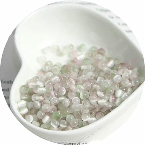 4,0 mm zweifarbiger Farbverlauf, Katzenauge, gebürstete Glasperlen, handgefertigt, DIY-Perlen, Streuperlen, Armband, Halskette, Schmuck-SS01-4,0 mm, 130 Stück 4,0 mm zweifarbiger Farbverlauf, Katzenauge, gebürstete Glasperlen, handgefertigt, DIY-Perlen, Streuperlen, Armband, Halskette, Schmuck-SS01-4,0 mm, 130 Stück von QPFNEI