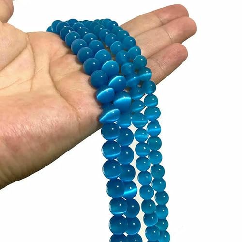 4 6 8 10 12 mm AAA bunte Katzenaugen-Glasperlen, lose, runde Abstandsperlen zur Schmuckherstellung, DIY-Armband, Ohrringe, Zubehör – Seeblau – 4,0 mm, ca. 91 Stück 4 6 8 10 12 mm AAA bunte Katzenaugen-Glasperlen, lose, runde Abstandsperlen zur Schmuckherstellung, DIY-Armband, Ohrringe, Zubehör – Seeblau – 4,0 mm, ca. 91 Stück von QPFNEI