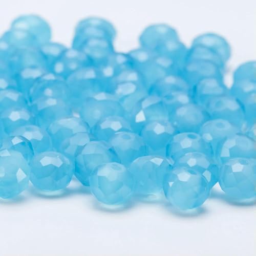 4 6 8 10 mm tschechische lose Rondelle-Kristallperlen zur Schmuckherstellung, DIY-Handarbeiten, AB-Farben, Spacer, facettierte Glasperlen, Großhandels-BZ1200-28-4,0 mm-120 Stück von QPFNEI