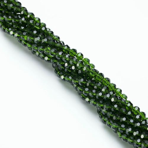 4 6 8 mm runde transparente facettierte Glaskugelperlen für DIY-Armbänder, Schmuckherstellung, Zubehör, Fußball-Kristall-Abstandshalterperle-Z115-6 mm von QPFNEI