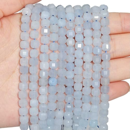 5/7 mm AAA facettierter Würfel Naturstein Blaue Aquamarinperlen Quadratische Abstandsperlen zur Schmuckherstellung DIY-Armbänder Zubehör-Blauer Aquamarin-7 mm ca. 22 Stück 5/7 mm AAA facettierter Würfel Naturstein Blaue Aquamarinperlen Quadratische Abstandsperlen zur Schmuckherstellung DIY-Armbänder Zubehör-Blauer Aquamarin-7 mm ca. 22 Stück von QPFNEI
