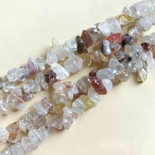 5–8 mm Naturstein, unregelmäßige Form, Freiform-Chip-Perle, Tigerauge, Amethyste, Achate, Lapislazuli, für die Schmuckherstellung, DIY-Armband, Halskette, Asphoto_a, 5 x 8 mm, 50 von QPFNEI