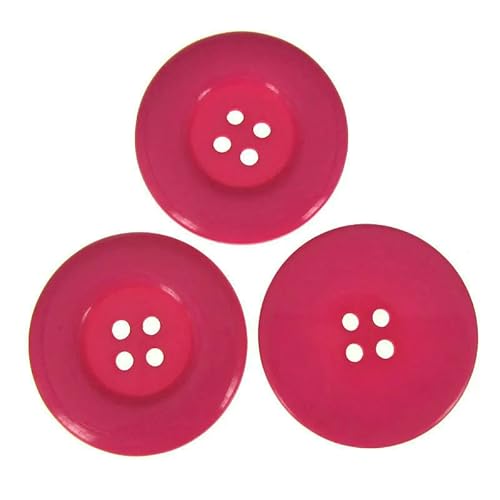 5 Stück 4-Loch-Harzknöpfe, große runde Knöpfe für Kleidung, Mäntel, Nähzubehör, Basteldekoration, 3,8 cm, Rotwein 5 Stück 4-Loch-Harzknöpfe, große runde Knöpfe für Kleidung, Mäntel, Nähzubehör, Basteldekoration, 3,8 cm, Rotwein von QPFNEI