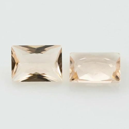 50 Stück/Los Glasperlen, rechteckige Form, lose Steine, maschinengeschliffenes Glas, synthetischer Edelstein für Schmuck – grünes Glas – 10 x 12 mm (50 Stück) von QPFNEI