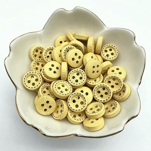 50 Stück 10 mm 4 Löcher Mini-Farbknöpfe für Kinder, Holzknöpfe, Kleidung, Hochzeitsdekoration, Nähzubehör-60 50 Stück 10 mm 4 Löcher Mini-Farbknöpfe für Kinder, Holzknöpfe, Kleidung, Hochzeitsdekoration, Nähzubehör-60 von QPFNEI