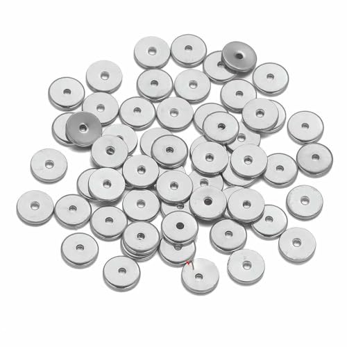 50 Stück Edelstahl-Abstandshalterperlen in Schneeflocken-Blumenform, vergoldet, lose Perlenkappe für DIY-Handarbeiten, Schmuckherstellung, Armband, rund, s5 von QPFNEI