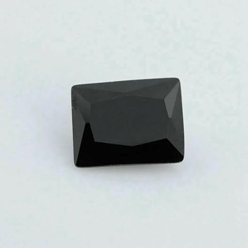 5A Mehrfarbiger Zirkonia-Stein, schwarz-blau, rechteckige Form, lose CZ-Perlen aus synthetischen Edelsteinen für Schmuck, 3 x 5 – 10 x 14,0 mm, Schwarz, 5 x 7 mm, 50 Stück 5A Mehrfarbiger Zirkonia-Stein, schwarz-blau, rechteckige Form, lose CZ-Perlen aus synthetischen Edelsteinen für Schmuck, 3 x 5 – 10 x 14,0 mm, Schwarz, 5 x 7 mm, 50 Stück von QPFNEI