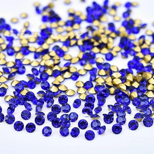 5A Runde Strasssteine, Diamantglaskristalle, Glitzer, 1–8 mm, Dekoration, spitze synthetische Edelsteinperlen für Schmuck, DIY-Zubehör, Dunkelblau, 6,0 mm x 100 Stück 5A Runde Strasssteine, Diamantglaskristalle, Glitzer, 1–8 mm, Dekoration, spitze synthetische Edelsteinperlen für Schmuck, DIY-Zubehör, Dunkelblau, 6,0 mm x 100 Stück von QPFNEI