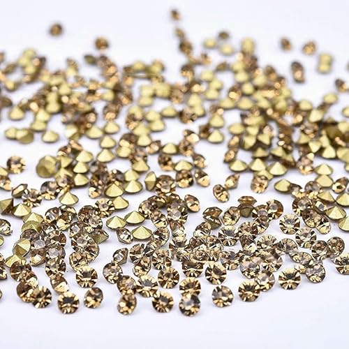 5A Runde Strasssteine, Diamantglaskristalle, Glitzer, 1–8 mm, Dekoration, spitze synthetische Edelsteinperlen für Schmuck, DIY-Zubehör, Kristallgelb, 6,0 mm x 100 Stück 5A Runde Strasssteine, Diamantglaskristalle, Glitzer, 1–8 mm, Dekoration, spitze synthetische Edelsteinperlen für Schmuck, DIY-Zubehör, Kristallgelb, 6,0 mm x 100 Stück von QPFNEI