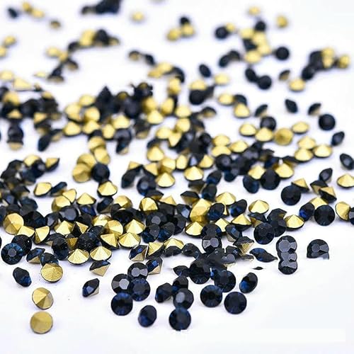 5A Runde Strasssteine, Diamantglaskristalle, Glitzer, 1–8 mm, Dekoration, spitze synthetische Edelsteinperlen für Schmuck, DIY-Zubehör, Schwarz-Blau, 7,0 mm x 100 Stück 5A Runde Strasssteine, Diamantglaskristalle, Glitzer, 1–8 mm, Dekoration, spitze synthetische Edelsteinperlen für Schmuck, DIY-Zubehör, Schwarz-Blau, 7,0 mm x 100 Stück von QPFNEI