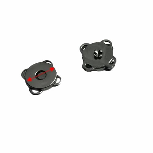 5er-Set Metall-Druckknopf, Magnetverschluss, Schnalle für Kleidung, Tasche, DIY, Basteln, Nähzubehör, 10 mm, 15 mm, 18 mm - 10 mm, Gun Black 5er-Set Metall-Druckknopf, Magnetverschluss, Schnalle für Kleidung, Tasche, DIY, Basteln, Nähzubehör, 10 mm, 15 mm, 18 mm - 10 mm, Gun Black von QPFNEI
