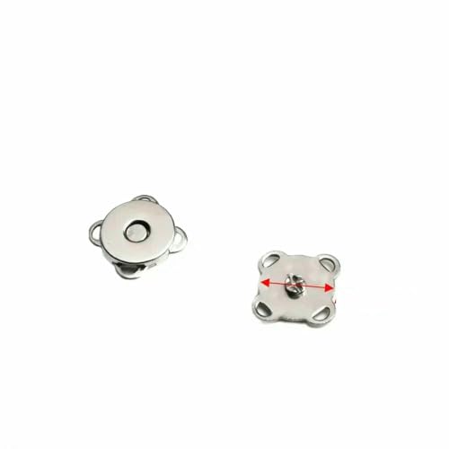 5er-Set Metall-Druckknopf, Magnetverschluss, Schnalle für Kleidung, Tasche, DIY, Basteln, Nähzubehör, 10 mm, 15 mm, 18 mm - 10 mm, Silber 5er-Set Metall-Druckknopf, Magnetverschluss, Schnalle für Kleidung, Tasche, DIY, Basteln, Nähzubehör, 10 mm, 15 mm, 18 mm - 10 mm, Silber von QPFNEI