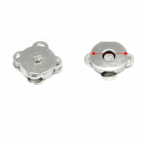5er-Set Metall-Druckknopf, Magnetverschluss, Schnalle für Kleidung, Tasche, DIY, Basteln, Nähzubehör, 10 mm, 15 mm, 18 mm - 18,5 mm, Silber 5er-Set Metall-Druckknopf, Magnetverschluss, Schnalle für Kleidung, Tasche, DIY, Basteln, Nähzubehör, 10 mm, 15 mm, 18 mm - 18,5 mm, Silber von QPFNEI