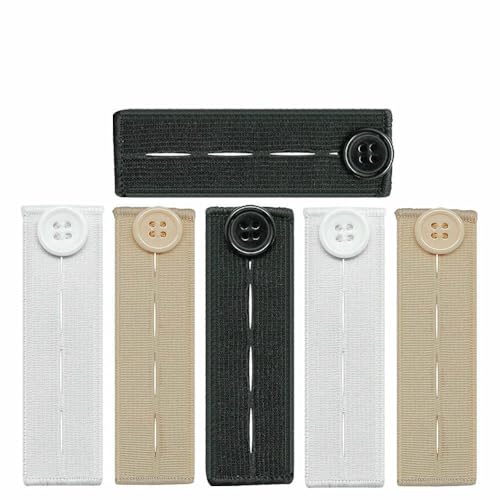 6 Stück/Set Gürtel Enge Hosen Jeans Taillenverlängerungen für Hosen Knopfröcke Umstandskleidung Knopfhaken Kein Nähen erforderlich-4 6 Stück/Set Gürtel Enge Hosen Jeans Taillenverlängerungen für Hosen Knopfröcke Umstandskleidung Knopfhaken Kein Nähen erforderlich-4 von QPFNEI