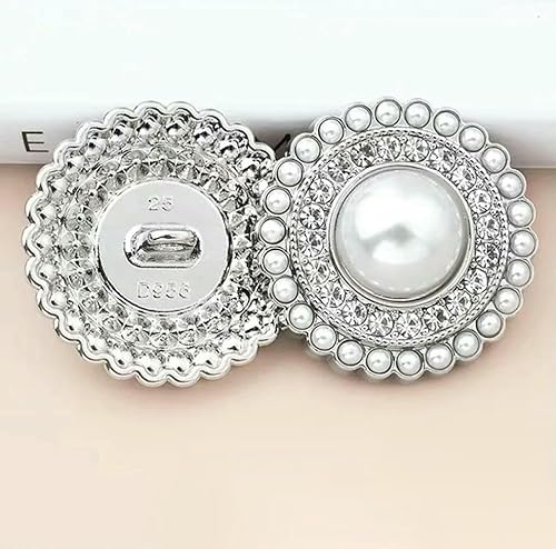 6 Stück Strass-Dekor Metall Gold Perlenknöpfe für Kleidung Mantel Strickjacke Pullover Nähen Handarbeiten 15MM-25MM KD896-As Pic-18MM 6PCS 6 Stück Strass-Dekor Metall Gold Perlenknöpfe für Kleidung Mantel Strickjacke Pullover Nähen Handarbeiten 15MM-25MM KD896-As Pic-18MM 6PCS von QPFNEI