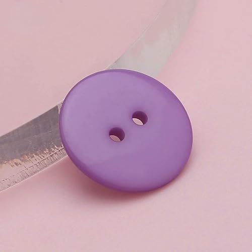 9-30mm Multicolour Double Eye Bread Button Round Resin Sewing Buttons for DIY Scrapbooking Garment Sweater Coat Accessories-Light Purple-28L 18 9-30mm Multicolour Double Eye Bread Button Round Resin Sewing Buttons for DIY Scrapbooking Garment Sweater Coat Accessories-Light Purple-28L 18 von QPFNEI
