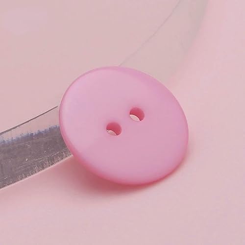 9-30mm Multicolour Double Eye Bread Button Round Resin Sewing Buttons for DIY Scrapbooking Garment Sweater Coat Accessories-Pink-24L 15.0 MM 9-30mm Multicolour Double Eye Bread Button Round Resin Sewing Buttons for DIY Scrapbooking Garment Sweater Coat Accessories-Pink-24L 15.0 MM von QPFNEI