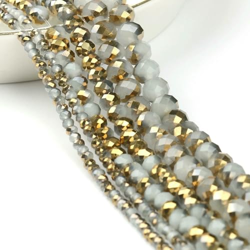 AB Klare Rondelle Österreichische Kristallperle Facettierte Tschechische Glasperlen Lose Abstandsperlen Für Die Schmuckherstellung DIY Armbandzubehör-Style11-3,0mm Ca. 135 Stück AB Klare Rondelle Österreichische Kristallperle Facettierte Tschechische Glasperlen Lose Abstandsperlen Für Die Schmuckherstellung DIY Armbandzubehör-Style11-3,0mm Ca. 135 Stück von QPFNEI