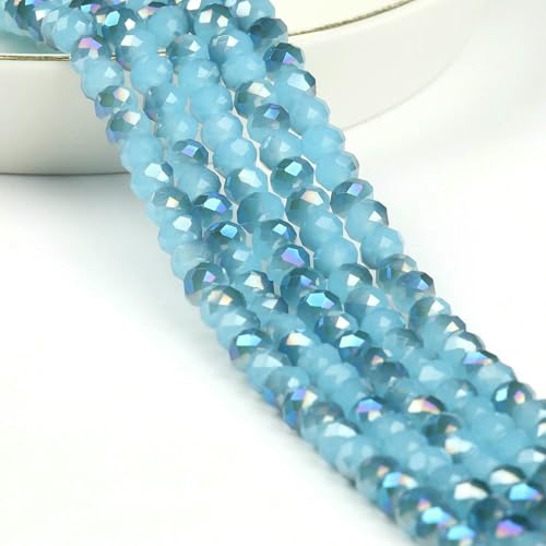 AB Klare Rondelle Österreichische Kristallperle Facettierte Tschechische Glasperlen Lose Abstandsperlen Für Die Schmuckherstellung DIY Armbandzubehör-Style14-8mm Ca. 68 Stück AB Klare Rondelle Österreichische Kristallperle Facettierte Tschechische Glasperlen Lose Abstandsperlen Für Die Schmuckherstellung DIY Armbandzubehör-Style14-8mm Ca. 68 Stück von QPFNEI