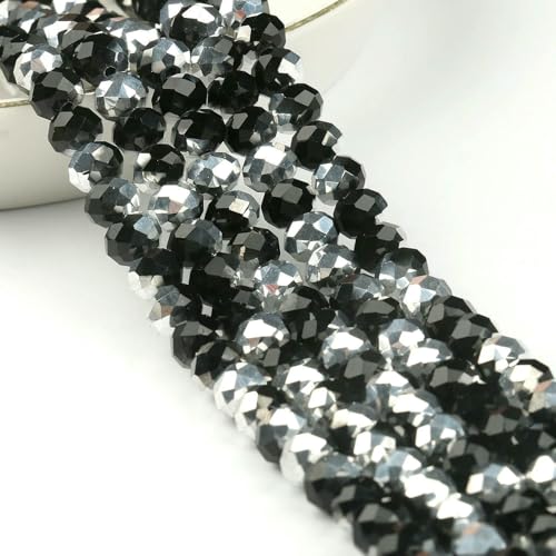 AB Klare Rondelle Österreichische Kristallperle Facettierte Tschechische Glasperlen Lose Abstandsperlen Für Die Schmuckherstellung DIY Armbandzubehör-Style16-3,0mm Ca. 135 Stück von QPFNEI
