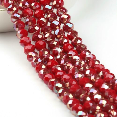 AB Klare Rondelle Österreichische Kristallperle Facettierte Tschechische Glasperlen Lose Abstandsperlen Für Die Schmuckherstellung DIY Armbandzubehör-Style24-3,0mm Ca. 135 Stück von QPFNEI
