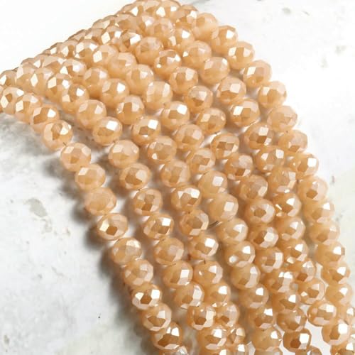 AB Klare Rondelle Österreichische Kristallperle Facettierte Tschechische Glasperlen Lose Abstandsperlen Für Die Schmuckherstellung DIY Armbandzubehör-Style28-8mm Ca. 68 Stück AB Klare Rondelle Österreichische Kristallperle Facettierte Tschechische Glasperlen Lose Abstandsperlen Für Die Schmuckherstellung DIY Armbandzubehör-Style28-8mm Ca. 68 Stück von QPFNEI
