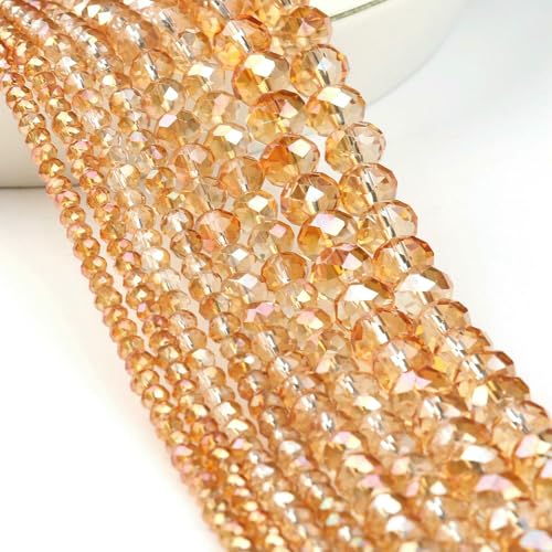 AB Klare Rondelle Österreichische Kristallperle Facettierte Tschechische Glasperlen Lose Abstandsperlen Für Die Schmuckherstellung DIY Armbandzubehör-Style3-4.0mm Ca. 135 Stück AB Klare Rondelle Österreichische Kristallperle Facettierte Tschechische Glasperlen Lose Abstandsperlen Für Die Schmuckherstellung DIY Armbandzubehör-Style3-4.0mm Ca. 135 Stück von QPFNEI