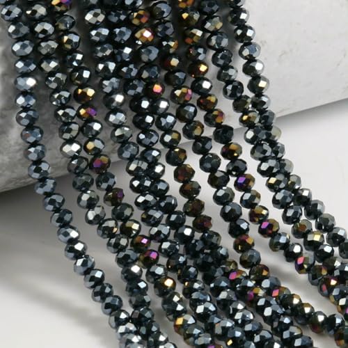 AB Klare Rondelle Österreichische Kristallperle Facettierte Tschechische Glasperlen Lose Abstandsperlen Für Die Schmuckherstellung DIY Armbandzubehör-Style32-8mm Ca. 68 Stück von QPFNEI