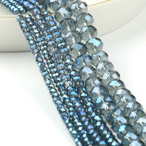 AB Klare Rondelle Österreichische Kristallperle Facettierte Tschechische Glasperlen Lose Abstandsperlen Für Die Schmuckherstellung DIY Armbandzubehör-Style5-6mm Ca. 90 Stück AB Klare Rondelle Österreichische Kristallperle Facettierte Tschechische Glasperlen Lose Abstandsperlen Für Die Schmuckherstellung DIY Armbandzubehör-Style5-6mm Ca. 90 Stück von QPFNEI