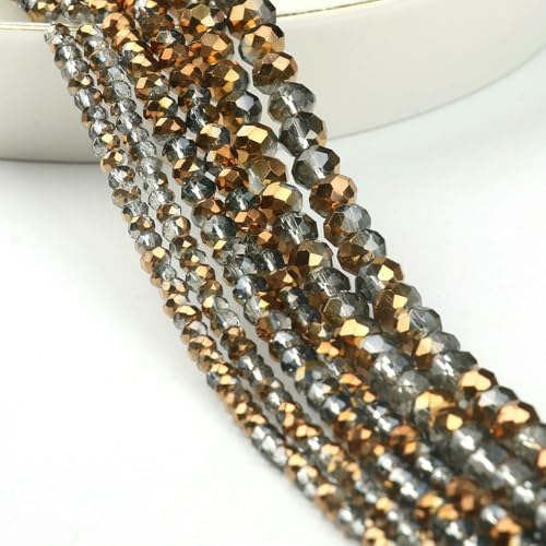 AB Klare Rondelle Österreichische Kristallperle Facettierte Tschechische Glasperlen Lose Abstandsperlen Für Die Schmuckherstellung DIY Armbandzubehör-Style6-4.0mm Ca. 135 Stück AB Klare Rondelle Österreichische Kristallperle Facettierte Tschechische Glasperlen Lose Abstandsperlen Für Die Schmuckherstellung DIY Armbandzubehör-Style6-4.0mm Ca. 135 Stück von QPFNEI