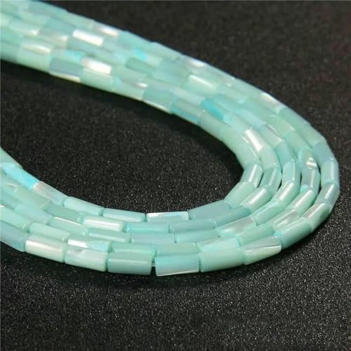 Bunte, natürliche Süßwasser-Muschelperlen, Röhrenperlen, gefärbte Perlmutt-Muschel, lose Perlen zur Schmuckherstellung, DIY-Armband, Halskette, 38,1 cm – 1 Röhre, 4 x 8 mm Bunte, natürliche Süßwasser-Muschelperlen, Röhrenperlen, gefärbte Perlmutt-Muschel, lose Perlen zur Schmuckherstellung, DIY-Armband, Halskette, 38,1 cm – 1 Röhre, 4 x 8 mm von QPFNEI