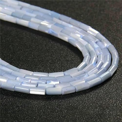 Bunte, natürliche Süßwasser-Muschelperlen, gefärbte Perlmutt-Muschel, lose Perlen zur Schmuckherstellung, DIY-Armband, Halskette, 15 Zoll - 7 Röhren, 4 x 8 mm Bunte, natürliche Süßwasser-Muschelperlen, gefärbte Perlmutt-Muschel, lose Perlen zur Schmuckherstellung, DIY-Armband, Halskette, 15 Zoll - 7 Röhren, 4 x 8 mm von QPFNEI