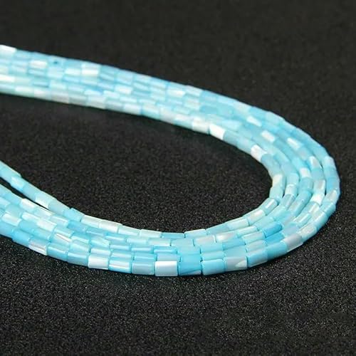 Bunte, natürliche Süßwasser-Muschelperlen, gefärbte Perlmutt-Muschel, lose Perlen zur Schmuckherstellung, DIY-Armband, Halskette, 38,1–43,2 cm, Röhre, 3 x 5 mm Bunte, natürliche Süßwasser-Muschelperlen, gefärbte Perlmutt-Muschel, lose Perlen zur Schmuckherstellung, DIY-Armband, Halskette, 38,1–43,2 cm, Röhre, 3 x 5 mm von QPFNEI