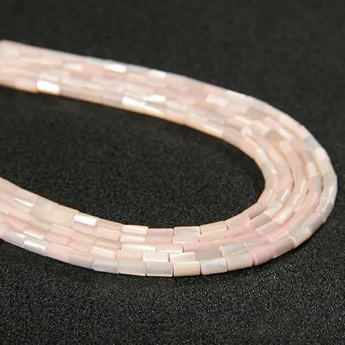 Bunte, natürliche Süßwasser-Muschelperlen, gefärbte Perlmutt-Muschel, lose Perlen zur Schmuckherstellung, DIY-Armband, Halskette, 38,1–48,3 cm, Röhre, 3 x 5 mm Bunte, natürliche Süßwasser-Muschelperlen, gefärbte Perlmutt-Muschel, lose Perlen zur Schmuckherstellung, DIY-Armband, Halskette, 38,1–48,3 cm, Röhre, 3 x 5 mm von QPFNEI