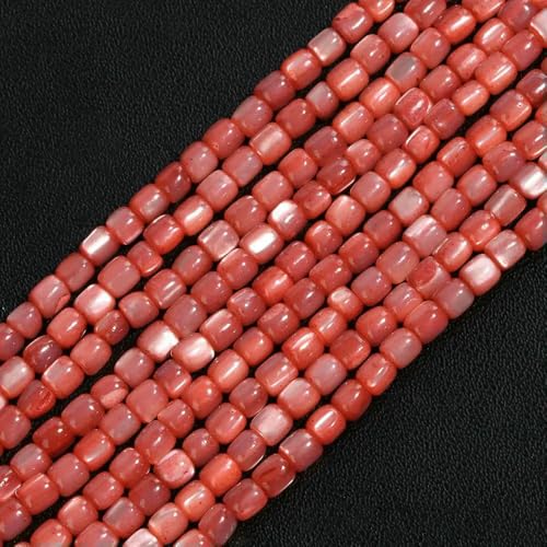 Bunte, natürliche Süßwasser-Muschelperlen, gefärbte Perlmutt-Muschelperlen, lose Perlen zur Schmuckherstellung, DIY-Armband, Halskette, 15-35 Zoll, ca. 3,0 mm von QPFNEI