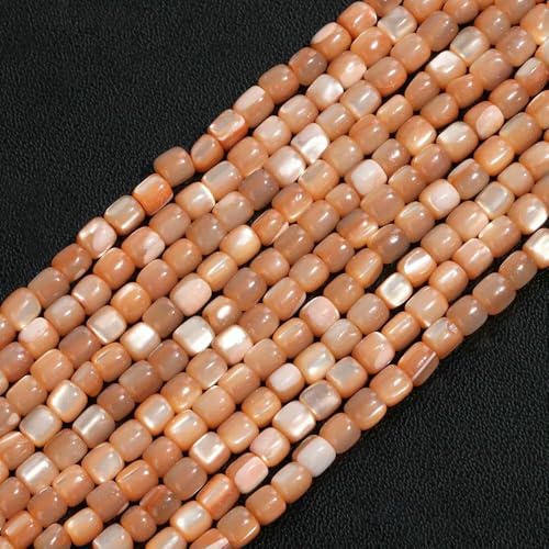 Bunte, natürliche Süßwasser-Muschelperlen, gefärbte Perlmutt-Muschelperlen, lose Perlen zur Schmuckherstellung, DIY-Armband, Halskette, 15-36 Zoll, ca. 3,0 mm von QPFNEI