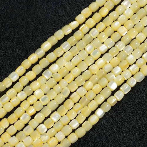 Bunte, natürliche Süßwasser-Muschelperlen, gefärbte Perlmutt-Muschelperlen, lose Perlen zur Schmuckherstellung, DIY-Armband, Halskette, 15-42 Zoll, ca. 3,0 mm von QPFNEI