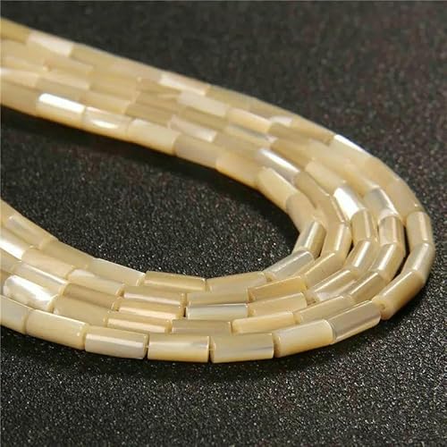 Bunte, natürliche Süßwasser-Muschelperlen, gefärbte Perlmutt-Muschelperlen, lose Perlen zur Schmuckherstellung, DIY-Armband, Halskette, 15 Zoll - 6 Röhren, 4 x 8 mm Bunte, natürliche Süßwasser-Muschelperlen, gefärbte Perlmutt-Muschelperlen, lose Perlen zur Schmuckherstellung, DIY-Armband, Halskette, 15 Zoll - 6 Röhren, 4 x 8 mm von QPFNEI