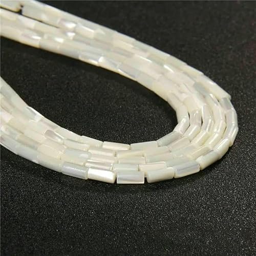 Bunte, natürliche Süßwasser-Muschelperlen, gefärbte Perlmutt-Muschelperlen, lose Perlen zur Schmuckherstellung, DIY-Armband, Halskette, 38,1 cm – 3 Röhren, 4 x 8 mm Bunte, natürliche Süßwasser-Muschelperlen, gefärbte Perlmutt-Muschelperlen, lose Perlen zur Schmuckherstellung, DIY-Armband, Halskette, 38,1 cm – 3 Röhren, 4 x 8 mm von QPFNEI