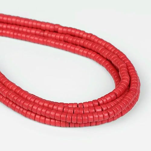 Bunte natürliche Süßwasser-Muschelperlen, Rondelle-Abstandshalter, gefärbte Perlmutt-Muschelperlen, lose Perlen zur Schmuckherstellung, 19,1 cm – 99,1 cm, Rot Bunte natürliche Süßwasser-Muschelperlen, Rondelle-Abstandshalter, gefärbte Perlmutt-Muschelperlen, lose Perlen zur Schmuckherstellung, 19,1 cm – 99,1 cm, Rot von QPFNEI