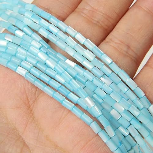 Bunte natürliche Süßwasser-Muschelperlen, Rondelle-Abstandshalter, gefärbte Perlmutt-Muschelperlen, lose Perlen zur Schmuckherstellung, 7,5 Zoll – 22, Seeblau, 3 x 5 mm Bunte natürliche Süßwasser-Muschelperlen, Rondelle-Abstandshalter, gefärbte Perlmutt-Muschelperlen, lose Perlen zur Schmuckherstellung, 7,5 Zoll – 22, Seeblau, 3 x 5 mm von QPFNEI