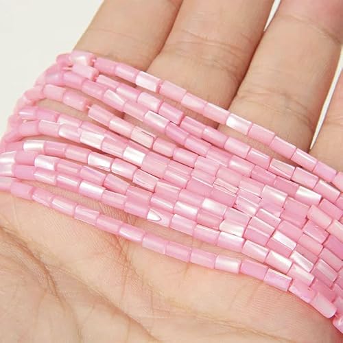 Bunte natürliche Süßwasser-Muschelperlen, Rondelle-Abstandshalter, gefärbte Perlmutt-Muschelperlen, lose Perlen zur Schmuckherstellung, 7,5 Zoll – 27, Pink, 3 x 5 mm Bunte natürliche Süßwasser-Muschelperlen, Rondelle-Abstandshalter, gefärbte Perlmutt-Muschelperlen, lose Perlen zur Schmuckherstellung, 7,5 Zoll – 27, Pink, 3 x 5 mm von QPFNEI