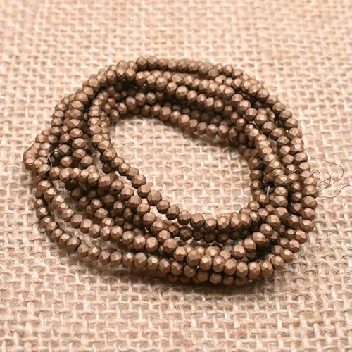 Ca. 162 Stück 2MM Frost Matte Rocailles Perlen Kristallglas Perlen Charms Spacer Perlen für Schmuckherstellung DIY Großhandel-H053 von QPFNEI