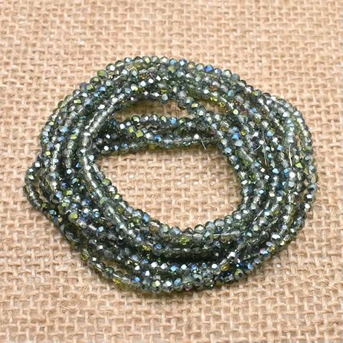 Ca. 162 Stück 2MM Frost Matte Rocailles Perlen Kristallglas Perlen Charms Spacer Perlen für Schmuckherstellung DIY Großhandel-H066 von QPFNEI