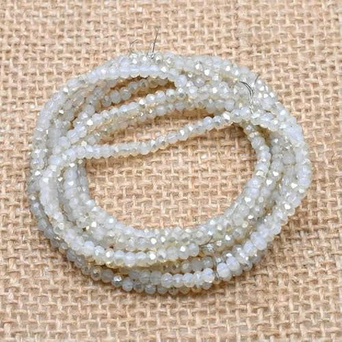 Ca. 162 Stück 2MM Frost Matte Rocailles Perlen Kristallglas Perlen Charms Spacer Perlen für Schmuckherstellung DIY Großhandel-H069 von QPFNEI