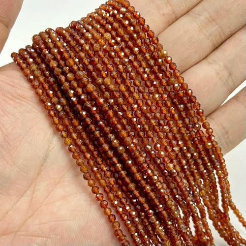 Facettierte mehrfarbige Quarzperlen 2 mm 3,0 mm 4,0 mm, rund, Granat, Tigerauge, Achate, Kristall, lose Perlen zur Schmuckherstellung, Armband, DIY-Granat_a-4,0 mm, ca. 80 Stück Facettierte mehrfarbige Quarzperlen 2 mm 3,0 mm 4,0 mm, rund, Granat, Tigerauge, Achate, Kristall, lose Perlen zur Schmuckherstellung, Armband, DIY-Granat_a-4,0 mm, ca. 80 Stück von QPFNEI