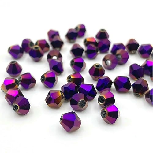 Facettierte österreichische 3 4 6 mm Kristallperlen, Abstandshalter, Glasperlen für Armbänder, Halsketten, DIY-Schmuckherstellung, J-36-4,0 mm von QPFNEI