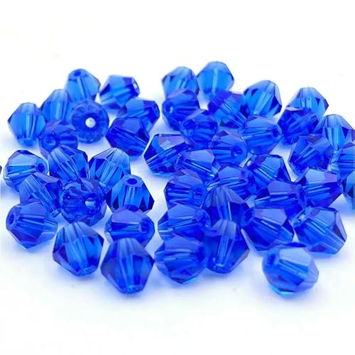 Facettierte österreichische 3 4 6 mm Kristallperlen, Abstandshalter, Glasperlen für Armband, Halskette, DIY-Schmuckherstellung, J-15-3,0 mm von QPFNEI